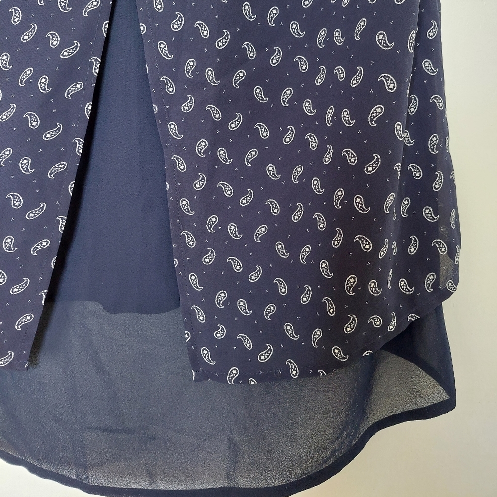 Michael Kors NWT short sleeve blouse size P/L - Picture 11 of 14